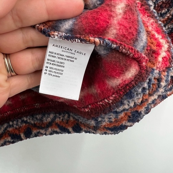 American Eagle Outfitters Sherpa 1/4 Zip Pullover Ladies Medium - Picture 4 of 5